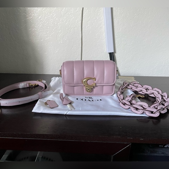 NWOT Coach Quilted Studio 19 light purple - Picture 5 of 16